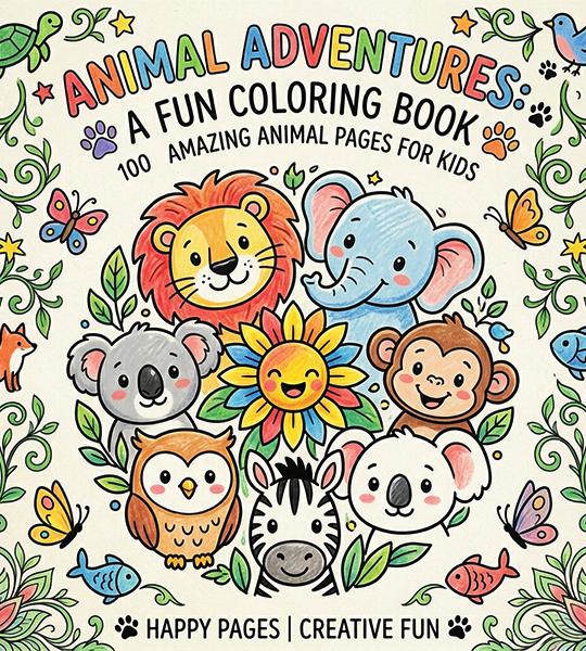 Fun Animal Coloring Adventure for Preschool Kids